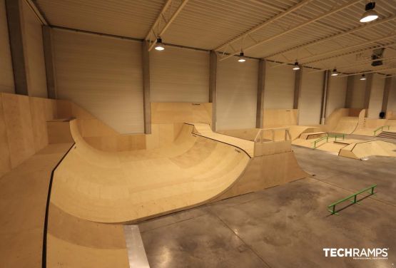 Indoor skatepark Techramps