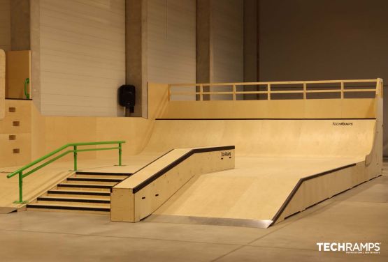 Indoor skatepark Techramps