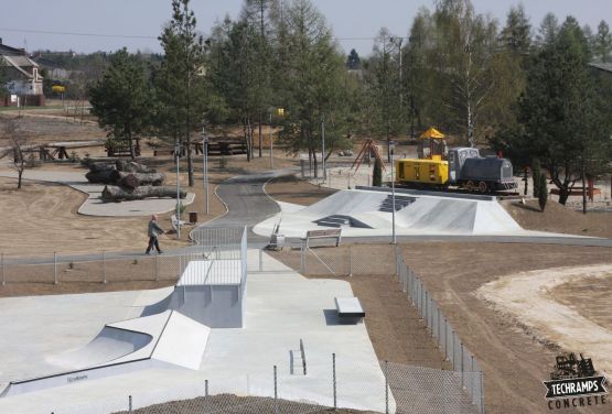 Zagospodarowanie parku w Olkuszu - skatepark 